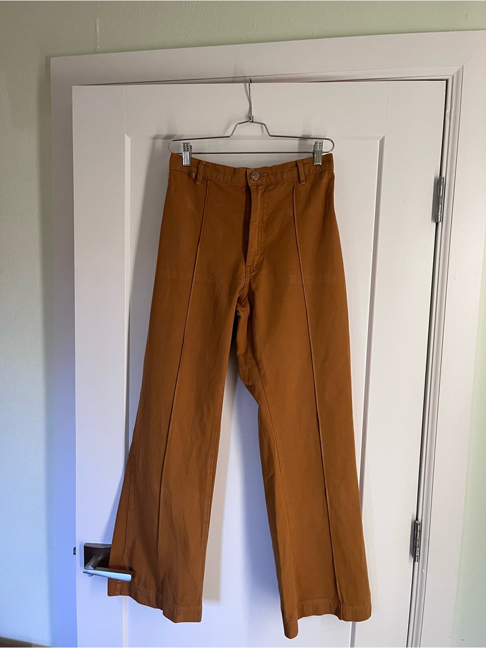 Women’s Wide-Leg Pants in Mustard